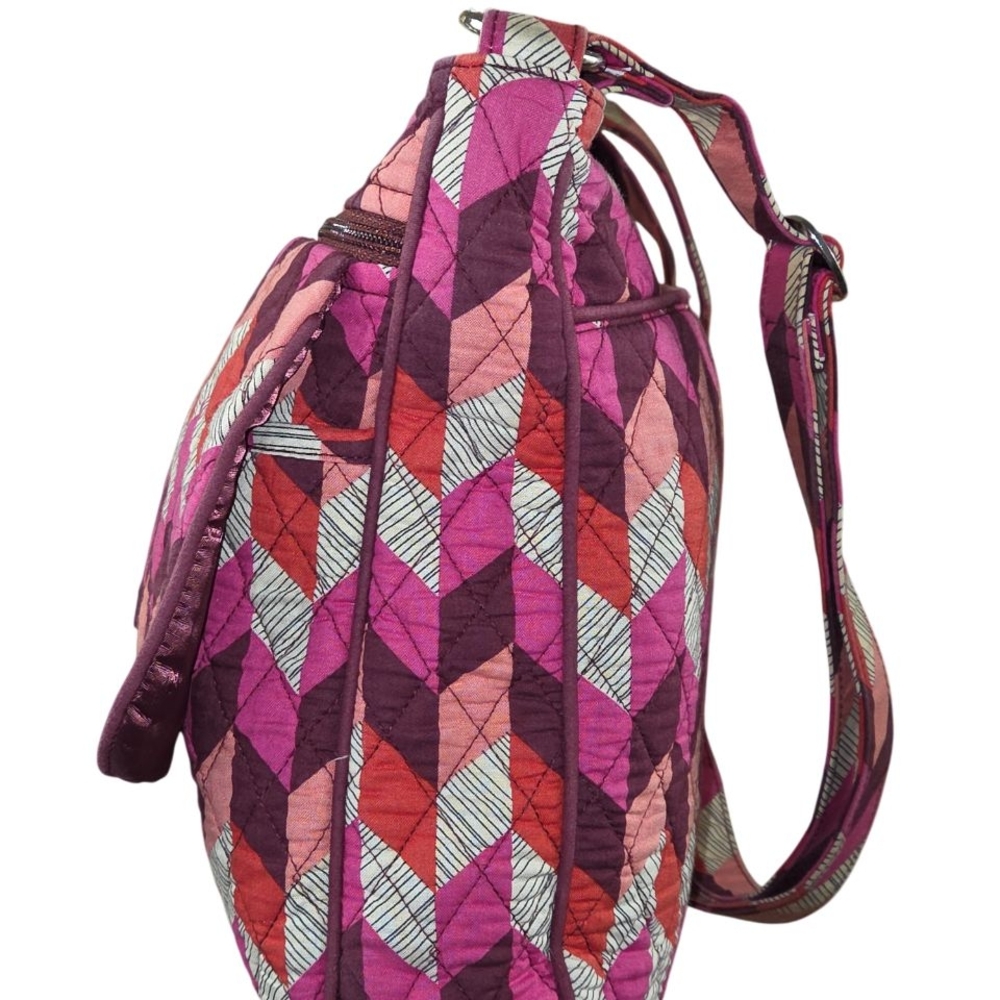 🚫SOLD🚫 Vera Bradley Pink, Peach, Orange, White, Burgundy Crossbody - Picture 5 of 14